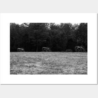 Hazel Grove Chancellorsville  Black and White Posters and Art